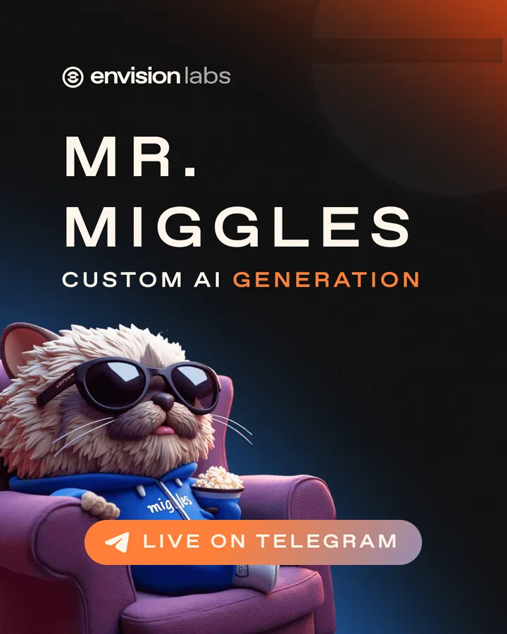 Mr. Miggles, generación de personajes con IA, en vivo en Telegram