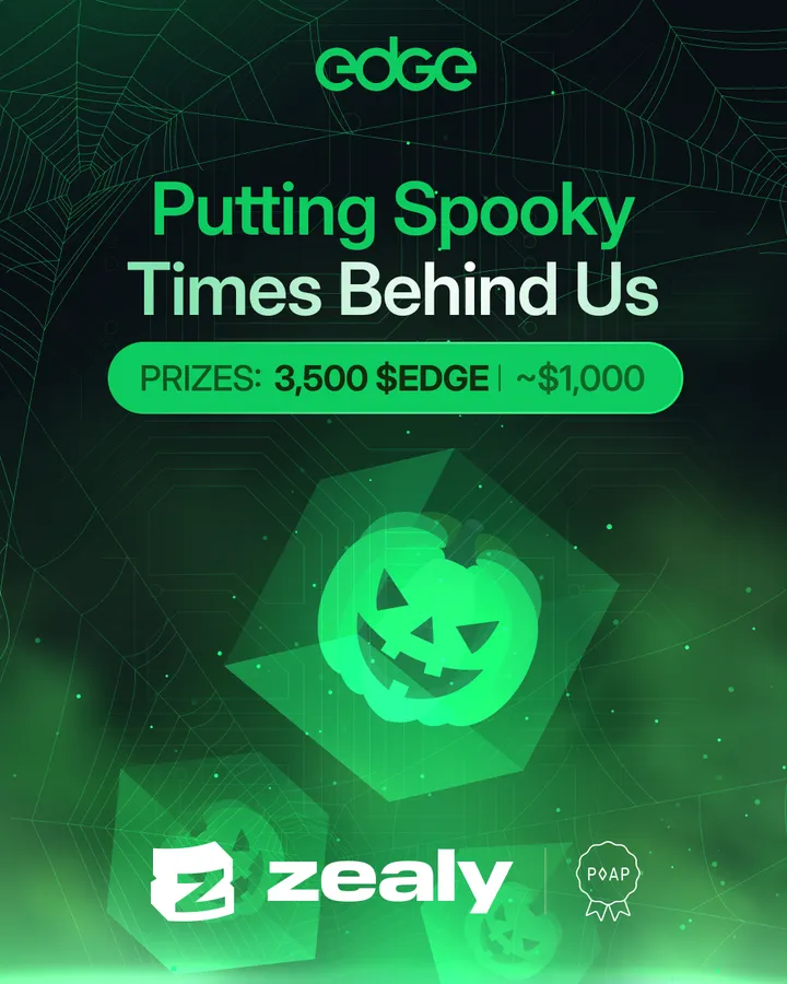 Edge y Zealy: campaña de Halloween con calabaza y premios de 3,500 $EDGE