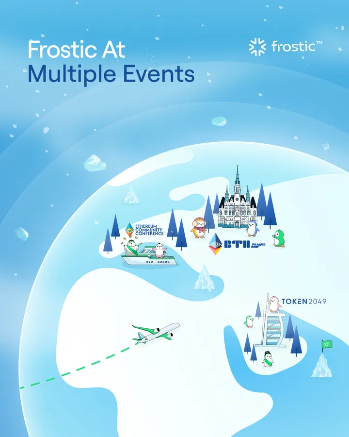 Frostic en múltiples eventos: mapa ilustrado con sedes